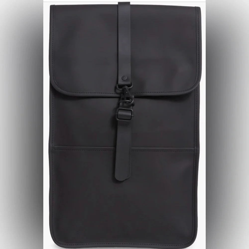 NWT Rains waterproof backpack in black